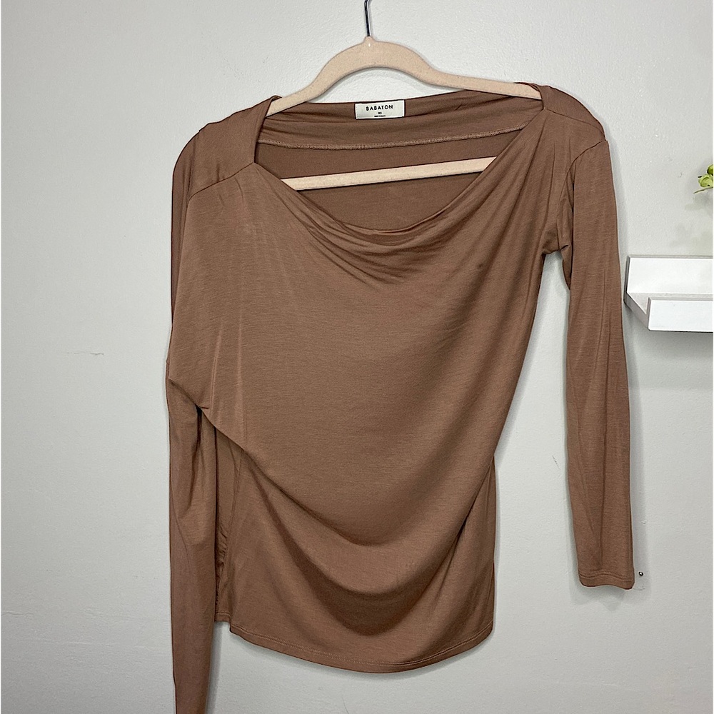 Babaton Slouchy Neutral Top Xs